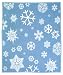 Snowflakes Blue Cuddlewrap - 55 inches by 67 inches - Wearable Throw Blanket