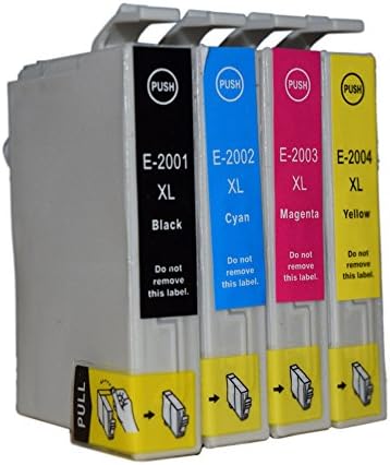 Compatible Ink Cartridge Replacement for Epson T200 T200XL T2001 Printer Cartridge Full With Ink Black Cyan Magenta Yellow