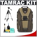 Tamrac 5788 Evolution 8 Photo Digital SLR Camera Sling Backpack (Brown/Tan) + Tripod + Accessory Kit for Canon Rebel XSi, XS, T1i, T2i, EOS 50D, 5D, 7D, Nikon D3000, D5000, D40, D60, D90, D300, D300s, Olympus Evolt E-30, E-450, E-520, E-620, and Sony Alpha A230, A330, A380, A450, A500, A550, A850 $149.95