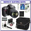 Nikon D90 DX 12.3MP Digital SLR Camera with 18-105mm f/3.5-5.6G ED AF-S VR DX Nikkor Zoom Lens +Willoughby's 16GB Snap, Shoot & Share