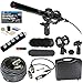Professional Advanced Broadcast Microphone and Accessories Bundle for Canon VIXIA HF R800 R700 R600 R500 R80 R70 R60 R50 R82 R72 R62 R52 Camcorders