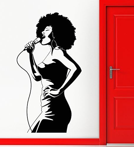 ChrisGDodge Wall Sticker Home Decor Hot Sexy Girl Black Lady African Singer