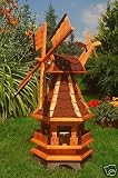 Windmühle,Windmühlen ++kugelgelagert++95cm Bitum rot