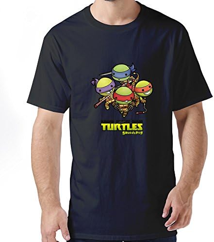 Walliam Man's Teenage Mutant Ninja Turtles T-shirts Size XXL Black