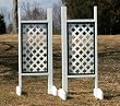 Solid Lattice Panel Wing Standards Wood Horse Jumps