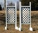 Solid Lattice Panel Wing Standards Wood Horse Jumps