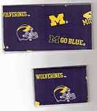 Checkbook Cover Debit Set Made with University of Michigan Fabric