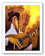 El Guitarrista by Justin Bua 24"x36" Art Print Poster African-American
