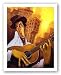 El Guitarrista by Justin Bua 24"x36" Art Print Poster African-American