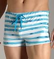 Diesel Aloha Striped Swim Trunk Blue