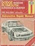 Haynes Dodge Shadow, Plymouth Sundance, 1987-1993 (Haynes Automotive Repair Manuals)