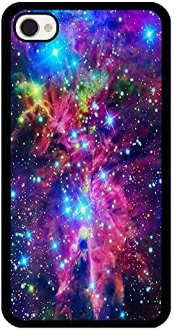 iPhone 4 Case, iPhone 4S Case,TPU Hard Back Cover with Hipster Nebula Pattern for iPhone 4 4S-Black