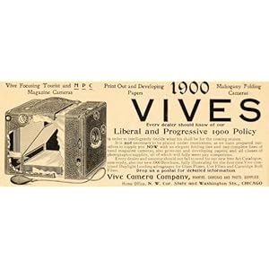 1899 Vintage Ad Vive Camera Antique Folding Magazine - Original Print Ad