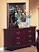 Louis Philippe Cherry Dresser And Mirror