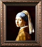 Girl with a Pearl Earring (2003) Framed Art Poster Print by Jan Vermeer, 15x17