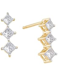1.00CTW DIAMOND INVISIBLE EARRINGS
