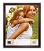 Kiera Grace Lucy Picture Frame, 16 by 20-Inch, Dark Brown with Gold Beading