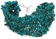 Sterling Silver Turquoise Chip Bracelet, 7.5"