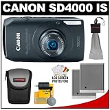 51YeaIdEg6L. SL160  #>> Canon PowerShot SD4000 IS Digital Elph Camera (Black) + Batteries + Case + Accessory Kit Reviews