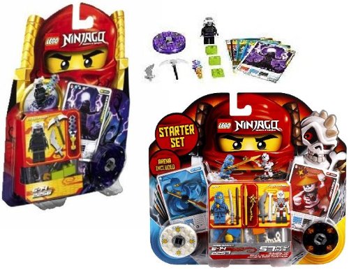 Lego Ninjago 2256 & 2257 Exclusive Starter Gift Set of 80 Pieces. Includes Lord Garmadon , Frakjaw & Jay