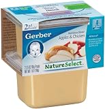 Gerber Nature Select 2nd Foods, Apples and Chicken, 7-Ounce (Pack of 8)