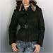 BGSD Women's Metallic Crinkle Short Jacket - Misses Black L