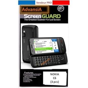 3 Films Protection Ecran Screenguard pour NOKIA C6 c6 [Appareils électroniques]
