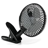 Boston 6 Inch Clip On Fan, Metal, Black (25978)