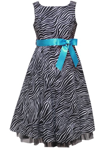 Rare Editions Girls 7-16 Zebra Print Dress
