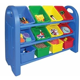 ECR Plastic Toy Organizer with 12 Bins