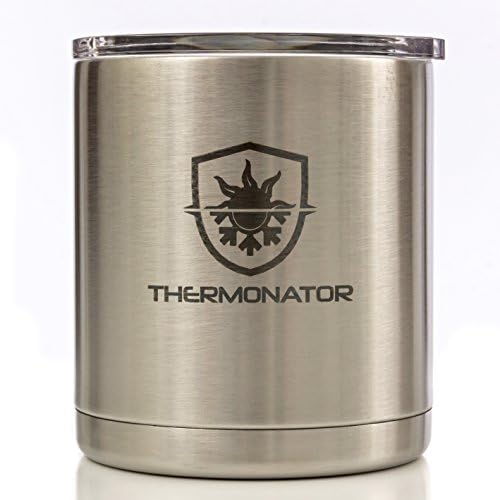 THERMONATOR 2X Insulated Stainless Steel Travel Tumbler- Best Cup for Icy Cold Drinks, Hot Coffee & Tea- 24 hours cold, 3-4 hot! Also available in Red