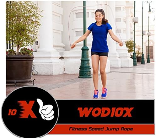 Jump Rope by WOD10X - CrossFit Adjustable Fast Speed Cable