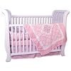 Trend Lab Versailles Pink and White 4 Piece Crib Set