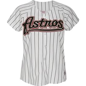 Houston Astros Home White/Black Women's MLB Replica Jersey