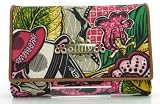OILILY OES0114-8001 GELDBÖRSE+PORTEMONNAIE+WALLET+TOP+BEIGE+PINK+AFRICAN GARDEN