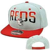 MLB American Needle Retro Snapback Hat Cap Hayes Flat Bill Wool Cincinnati Reds