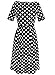 VfEmage Womens Vintage Summer Polka Dot Wear To Work Casual A-line Dress