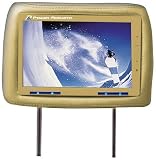 Power Acoustik HD-95BG Dual 9.5-Inch Pre-Installed Universal Headrests (Beige)