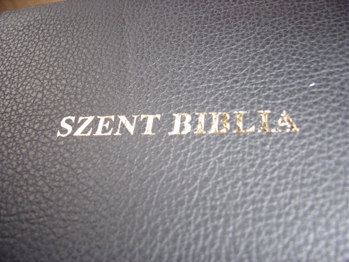 Szent Biblia, Leather Hungarian Bible (Karoly Gaspar) Large Print
