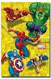 Marvel Heroes (Action) Art Poster Print - 24