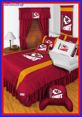 Kansas City Chiefs 5Pc SL Queen Comforter/Sheets Bed Set