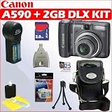 Canon PowerShot A590 IS 8.0MP Digital Camera + 2GB Super Deal Exclusive Deluxe Accessory Kit
