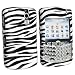 White / Black Zebra DESIGN SNAP-ON COVER HARD CASE PROTECTOR for BLACKBERRY CURVE 8300 / 8310 / 8320 / 8330