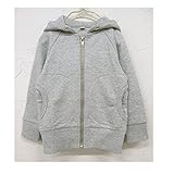 【KUT】裏毛パーカー(3colors) キッズ 男の子 女の子 ジップアップ ジャンパー 韓国子供服のマリンキャッスル 100cm110cm120cm130cm 120cm 09.杢グレー