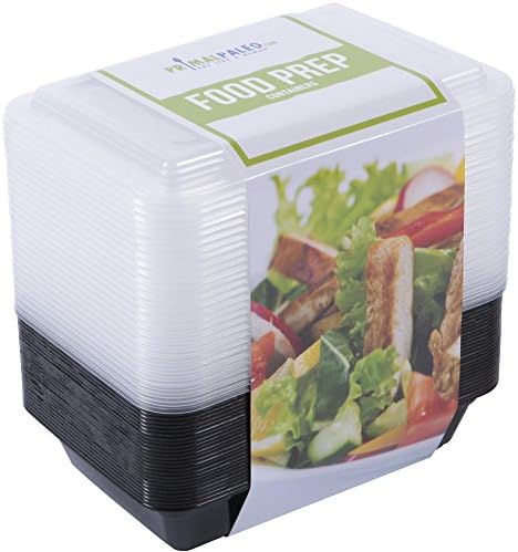 28 Pack - Food Prep Containers (1 Compartment) - Take Healthy &amp; Delicious Lunches To Work All Week