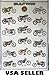Bultaco motorcycle history POSTER 23.5 x 34 with 17 motorcycles Spanish Cemoto defunct maker (poster sent from USA in PVC pipe)