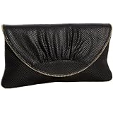 Lauren Merkin Ava Snake-Embossed Clutch
