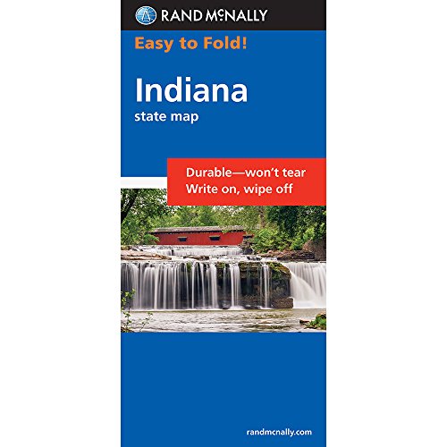 rand mcnally indiana easy to fold