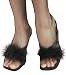 Mystery Lady Maribou Shoe Decoration - Adult Std.