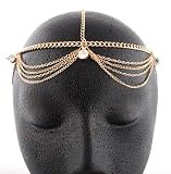 Gold Metal Head Chain with Studs